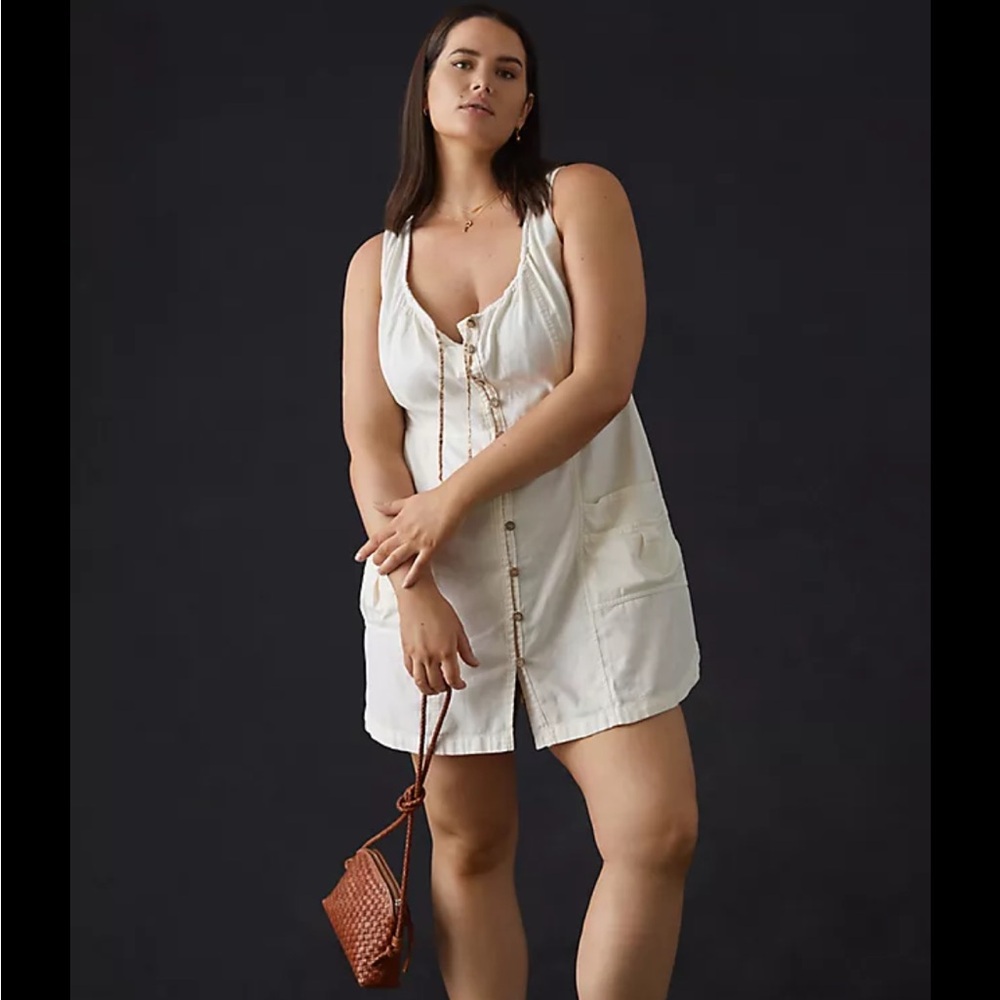 NWT Pilcro button down mini dress 3X